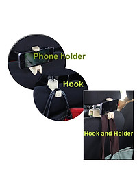 Móc treo đồ sau ghế kiêm giá đỡ điện thoại đa năng trên ô tô CS-G01