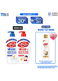 Nơi bán Combo 2 Nước rửa tay sạch khuẩn Lifebuoy Bạc Bảo Vệ và Sữa Dưỡng Ẩm Chai 450G