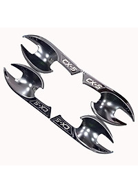 Bộ Ốp tay nắm cửa, Hõm cửa xe Mazda CX-5, CX5 vân Titan