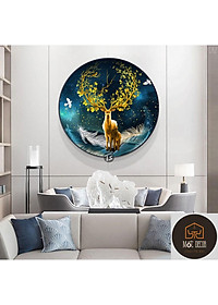 Tranh tròn thuận buồm xuôi gió Mốc Decor giảm giá kịch sàn trang trí phòng khách, phòng ngủ, phòng làm việc siêu xinh