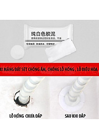 Combo 5 Gói Xi Măng Dẻo 20g Bịt Lỗ Điều Hoà, Đường Ống Nước, Keo Dán Lỗ Tường Bằng Xi Măng