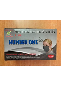 Khẩu trang y tế 4 lớp than  Number One ( hộp 50 cái )