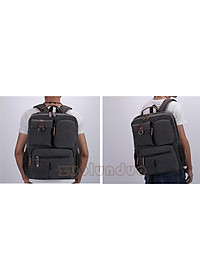Balo nam thời trang vải canvas  phong cách mới- đi làm, đi học,đi chơi,đựng laptop (15,6")