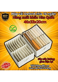 Hộp vải đựng quần áo chia 9 ngăn - 16 ngăn đa năng D Danido - Khay đựng đồ 9 ngăn tiện ích, chất liệu cao cấp vải không dệt có nắp, an toàn môi trường