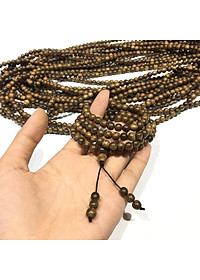 Vòng Trầm tốc tự nhiên 108 hạt size 6 ly