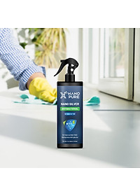 CHAI XỊT NANO BẠC DIỆT KHUẨN KHỬ MÙI NANO XPURE AHT CORP 500ML-NƯỚC RỬA TAY KHÔ XỊT KHỬ MÙI VỆ SINH CƠ THỂ