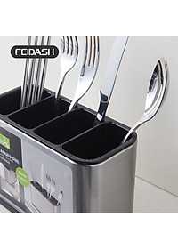 Hộp Đựng Dao Dĩa Đũa Bằng Thép Không Gỉ Cao Cấp Thương Hiệu FEIDASH 