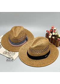 Mũ Rơm, Nón Phớt Cói Rộng Vành Nam Nữ Cao Cấp MP047