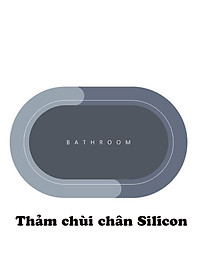 Thảm chùi chân Silicon Bathroom siêu thấm nước, chống trơn trượt