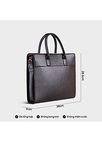Cặp công sở Trita ( Thời trang nam đựng vừa laptop 13.3 inch - Cặp da TCA21 )