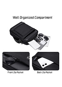 Túi đeo chéo du lịch nam Arctic Hunter K00162 chất liệu Oxford chống thấm nước, đựng ipad, thiết kế nhiều ngăn tiện dụng