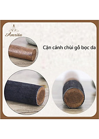 Dùi chuông xoay Nepal - Dùi gỗ bọc da cao cấp - singing bowl - Chùi gỗ đánh chuông xoay - mõ gỗ tụng kinh - Amrita