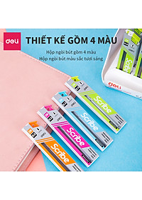 Ruột Bút Chì 0.5Mm Deli, Xanh Dương/Cam/Xanh Lục/Hồng - 2 Ống - E7003