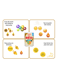 Sữa Nhật Cho Bé Tăng Cân Từ 0 Đến 1 Tuổi Meiji Hỗ Trợ Tăng Hệ Miễn Dịch, Tạo Hệ Tiêu Hóa Tốt Hấp Thụ Dưỡng Chất Hiệu Quả Giúp Bé Phát Triển Cân Đối Nhất Cả Về Chiều Cao, Cân Nặng, Trí Não - 1 Hộp