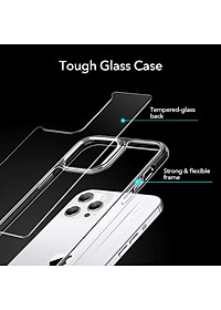 Ốp Lưng Cho iPhone 12 Mini / 12 & 12 Pro / 12 Pro Max ESR Echo Tempered Glass Hard Case (Mặt Lưng Kính Cường Lực) - Hàng Nhập Khẩu