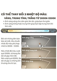 Đèn bàn học Led bảo vệ mắt Ergo Edge 1 DandiHome chống cận để làm việc, đọc sách cao cấp có thể kéo dài và gấp gọn - 3 chế độ sáng thông minh