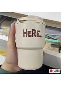 Cốc giữ nhiệt Here Inomata 320m có nắp xoay để đậy kín giữ nhiệt & đảm bảo an toàn vệ sinh - Hàng nội địa Nhật Bản |#Made in Japan|