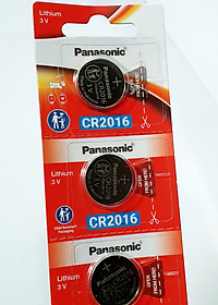 Vỉ 5 viên Pin nút Panasonic 3V CR-2016/5BE - Hàng chính hãng