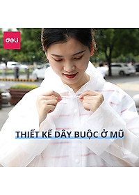 Áo Mưa Trong Suốt Deli Cho Người Lớn Và Trẻ Em - Vải Chống Thấm Cao Cấp - Dáng Dài Thời Trang - DL553010 / DL553011