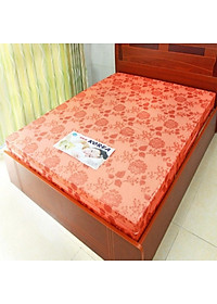 Nệm Bông Gòn Ép Hàn Quốc Gấp 3 Áo Gấm Valize 1M6X2MX5CM