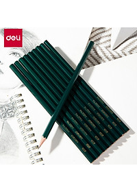 Bút Chì Lục Giác 2B HB Deli - Bút Chì Gỗ Thi Trắc Nghiệm Ruột Đậm Bút Chì Học Sinh Cấp 1 Tập Viết Chì Vẽ Phác Thảo