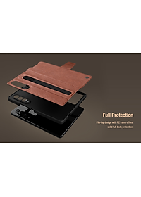 Bao Da dành cho Samsung Galaxy Z Fold 3 hiệu Nillkin Aoge Leather Cao Cấp - Hàng nhập khẩu