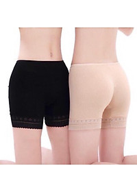 Sét 2 quần mặc trong váy chân ren chất liệu cotton co giãn( đen +da)