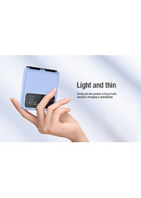 Ốp lưng dành cho SamSung Galaxy Z Flip3 lưng da viền TPU cao cấp hiệu Nillkin Qin - Hàng Nhập Khẩu