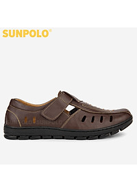 Giày Rọ Nam Da Bò SUNPOLO STA681 (Đen, Nâu)