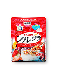 Thùng 6 gói ngũ cốc hoa quả Calbee Nhật Bản (800g x 6)