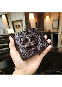 Bóp Nam Da Cá Sấu Thật 2 Mặt. GÙ CÁ SẤU NGUYÊN CON LỚN SIÊU ĐẸP