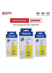 Bộ 4 màu - Mực nước inkMAX / Mực màu inkMAX dùng cho máy in phun Brother T300, T310,T500, T510W, T700, T710W, T810W, T910W, T4000, T4500DW