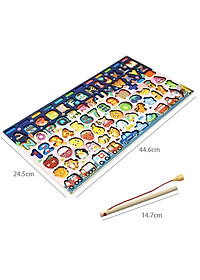 Bảng Gỗ Ghép Hình + Câu Cá Lôgarit 7 in 1 cho bé