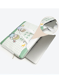 Túi xách da chống sốc laptop máy tính , túi công sở nữ cặp đựng laptop cute dễ thương