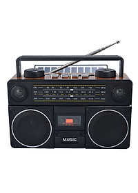 Đài Radio Bluetooth Năng Lượng Mặt trời FePe,FP-2382-S, FM, AM, SW, Cổng Cắm USB, Thẻ Nhớ -Hàng Chính Hãng