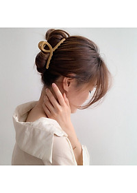  Kẹp tóc, cặp tóc nữ càng cua hàn quốc nhẹ nhàng KT18  - Đen