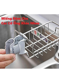 Kệ inox gắn vòi nước, treo bồn rửa chén bát