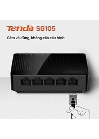 Bộ chia mạng Switch Tenda SG105 5 cổng Gigabit - Hàng Chính Hãng