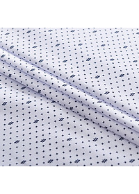 Áo Sơ Mi Nam Công Sở Trung Niên Dài Tay Trắng Thương Hiệu Anton Vải Cotton Họa Tiết Chấm Bi Nhỏ  - 302