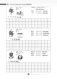 Tập Viết Tiếng Nhật Căn Bản - Kanji _MT
