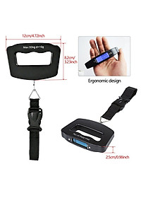 Cân điện tử cầm tay kỹ thuật số 50kg móc sắt