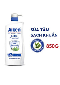 Sữa tắm Aiken Sạch khuẩn Chiết Xuất Trà Xanh Thiên Nhiên 850g