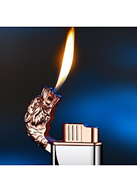 Vỏ Hột Quẹt Bật Lửa Gas BK872 Khò 1 Tia Hình Đầu Hổ 2 Chế Độ Lửa Cực Kỳ Độc Đáo - Nhiều Màu