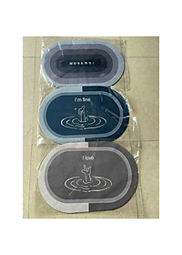 Thảm lau chân chống trượt vải Nappa thấm hút tốt 40x60cm- Hàng chính hãng loại 1  Màu và chữ giao ngẫu nhiên