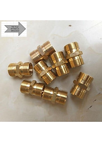 Khớp nối dây xịt máy rửa xe 2 đầu ren 22mm nôi dây