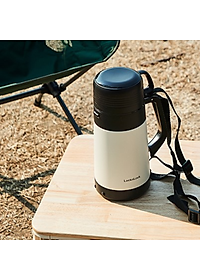 Bình giữ nhiệt LocknLock Easy Outdoor Vacuum Bottle LHC1485 - Có nắp sử dụng được như cốc và dây đeo vai - 1.8L - Hàng chính hãng
