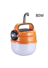 Bóng Đèn Tích Điện Hb-V80 80W Siêu Sáng Có Móc Treo Tiện Lợi Tích Hợp Đèn Pin Có Sạc Năng Lượng Mặt Trời