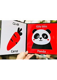 Tranh kích thích thị giác cho trẻ sơ sinh từ 0-2 tuổi Đồ chơi cho trẻ sơ sinh giúp bé phát triển giác quan và não bộ - Đồ chơi trẻ em HT SYS