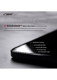Miếng Dán Cường Lực ZEELOT SOLIDSLEEK Retina Clear cho iPhone 13 Pro Max / 13 Pro / 13 / 13 Mini_Hàng Chính Hãng