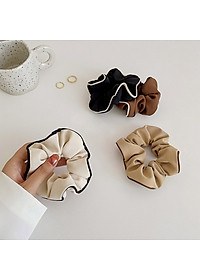 Dây buộc tóc scrunchies NASI gấp sọc loại cao cấp chất liệu vải bền đẹp phong cách hàn quốc thun cột tóc nữ co giãn tốt phụ kiện tóc